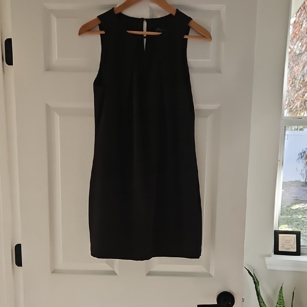 Chic Black Sleeveless Mini Dress
